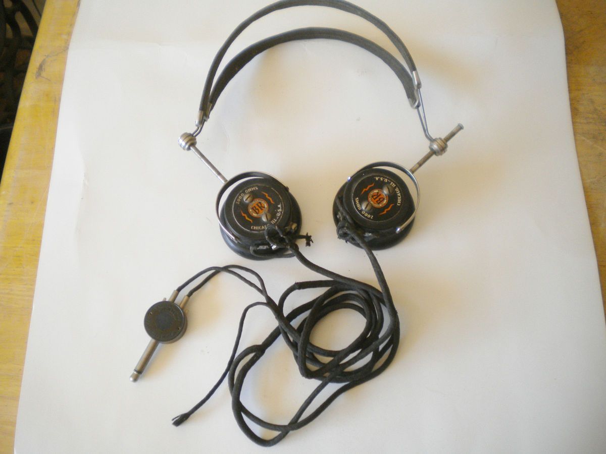 Antique Beckley Ralston Radio Headphones