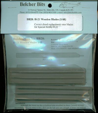 Belcher Bits 1 48 H 21 Wooden Blades BB 28