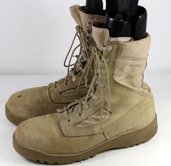 BELLEVILLE DESERT MILITARY COMBAT DUTY BOOTS VIBRAM STEEL TOE MENS sz 