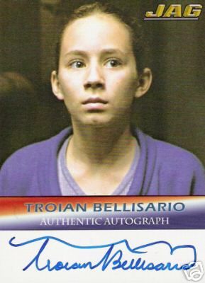 JAG TROIAN BELLISARIO AS ERIN TERRY AUTOGRAPH A16