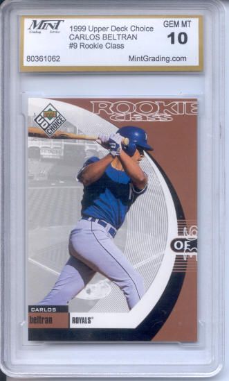 Carlos Beltran 1999 Upper Deck Victory Rookie MGS 10