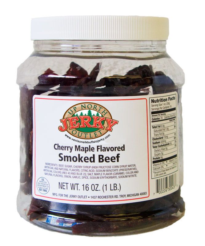 Up North Gourmet Beef Jerky Cherry Maple Flavor