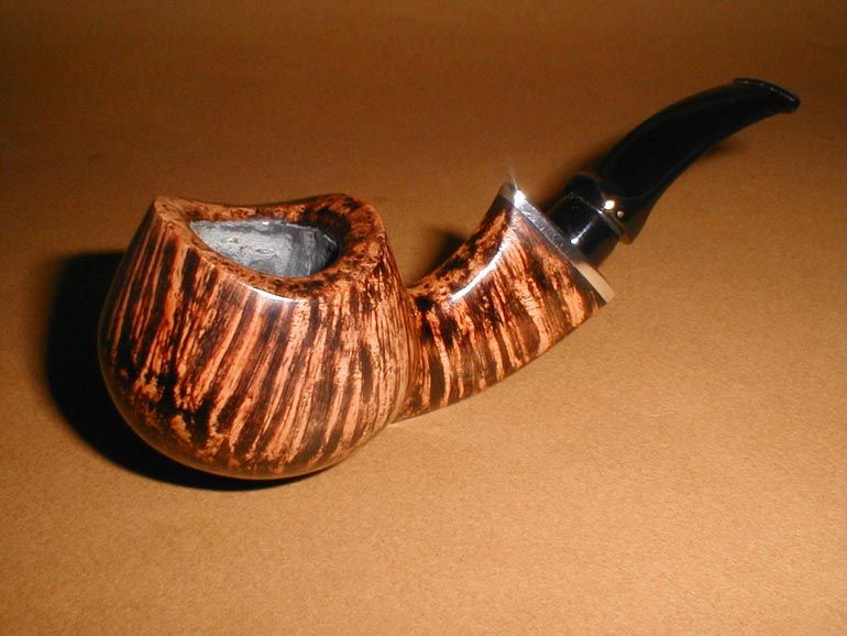 Poul Winslow Straight Grain Bent Freehand Brandy Pipe * COOPERSARK NO 