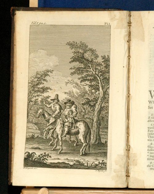 1744 2vol Hogarth Plates Hudibras Butler Grey Civil War