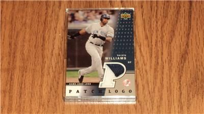 bernie williams 2003 upper deck ud patch logo # pl bw