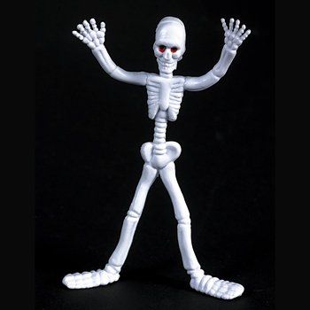 12 Bendable Skeletons HALLOWEEN decor trick or treat