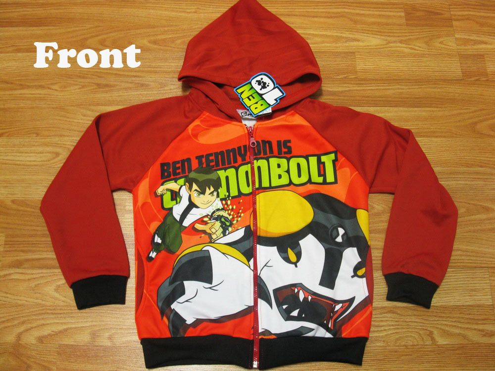 Ben 10 Hoodie Spring Jacket Cannonbolt Size XL Age 10 12