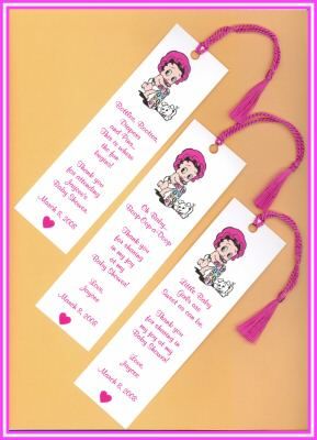 25 Baby Betty Boop Baby Shower Favors Bookmarks