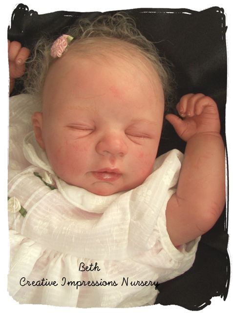 Custom Kim de Wetering Sarah Reborn Baby Crib Oarb Mars