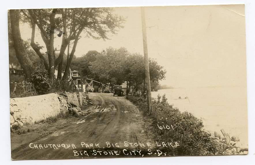 Big Stone City SD Chautauqua Park Vintage RPPC