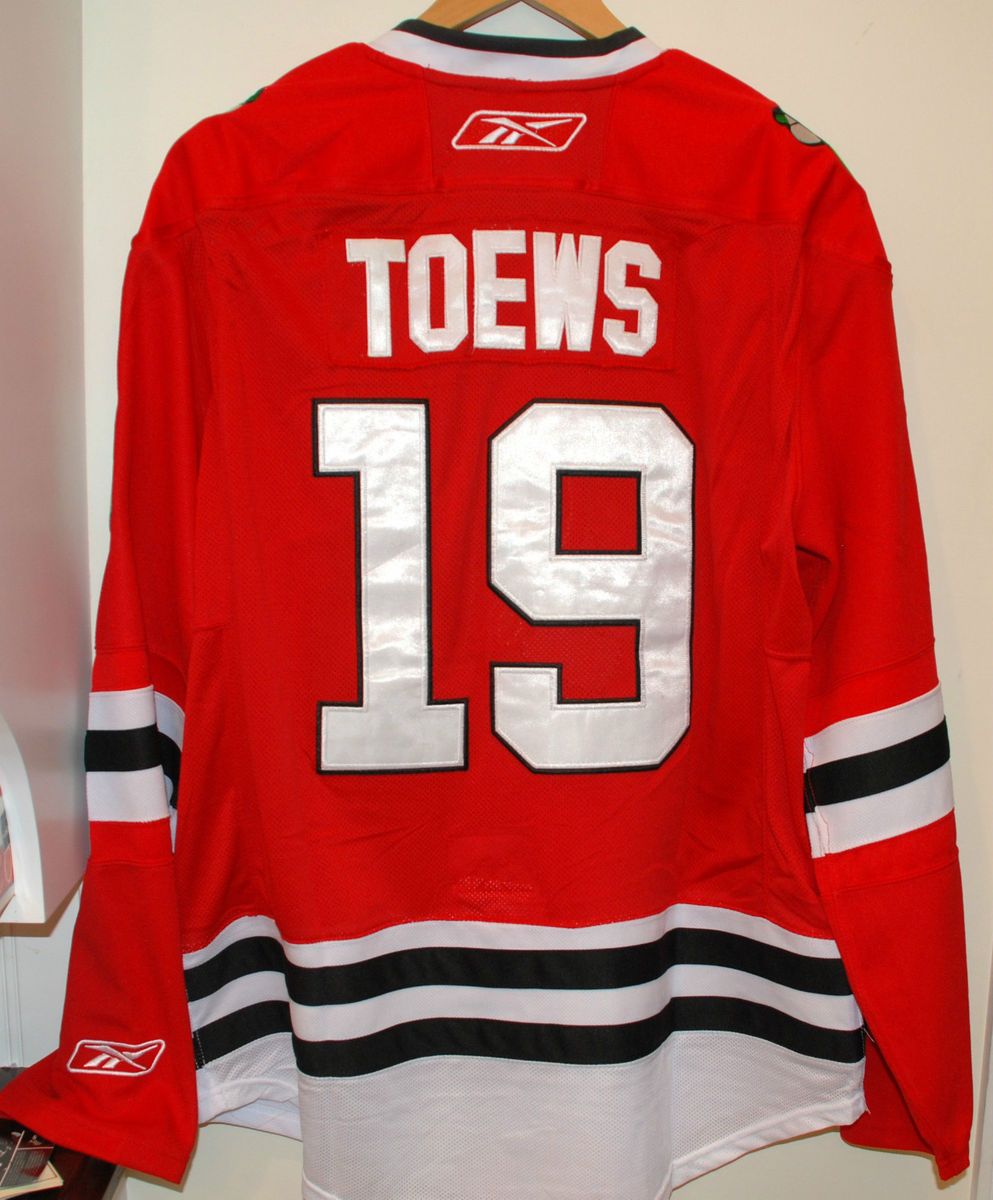  NHL Chicago Blackhawks Reebok CCM Edge Jonathan Toews 19 Home Jersey 