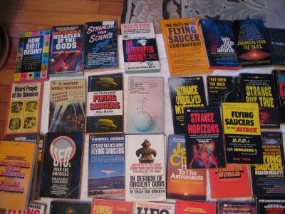 RARE Vintage UFO Flying Saucer Extraterrestrial Paperback Book Lot 