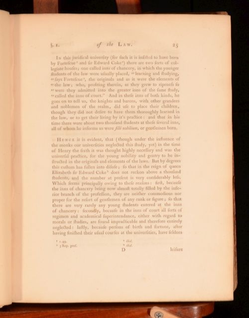 1796 2vol William Blackstone Commentaries on The Laws of England 