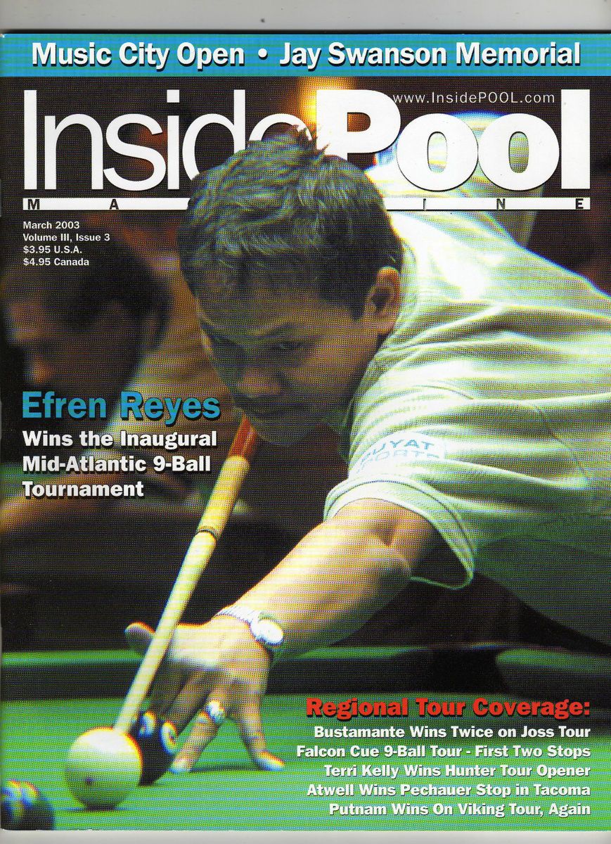 INSIDE POOL Pocket Billiard Magazines Lot Of 12 Great Reading 