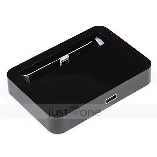 Black Desktop Dock Station Sync Data Stand Charger F Apple iPhone 5 5g 