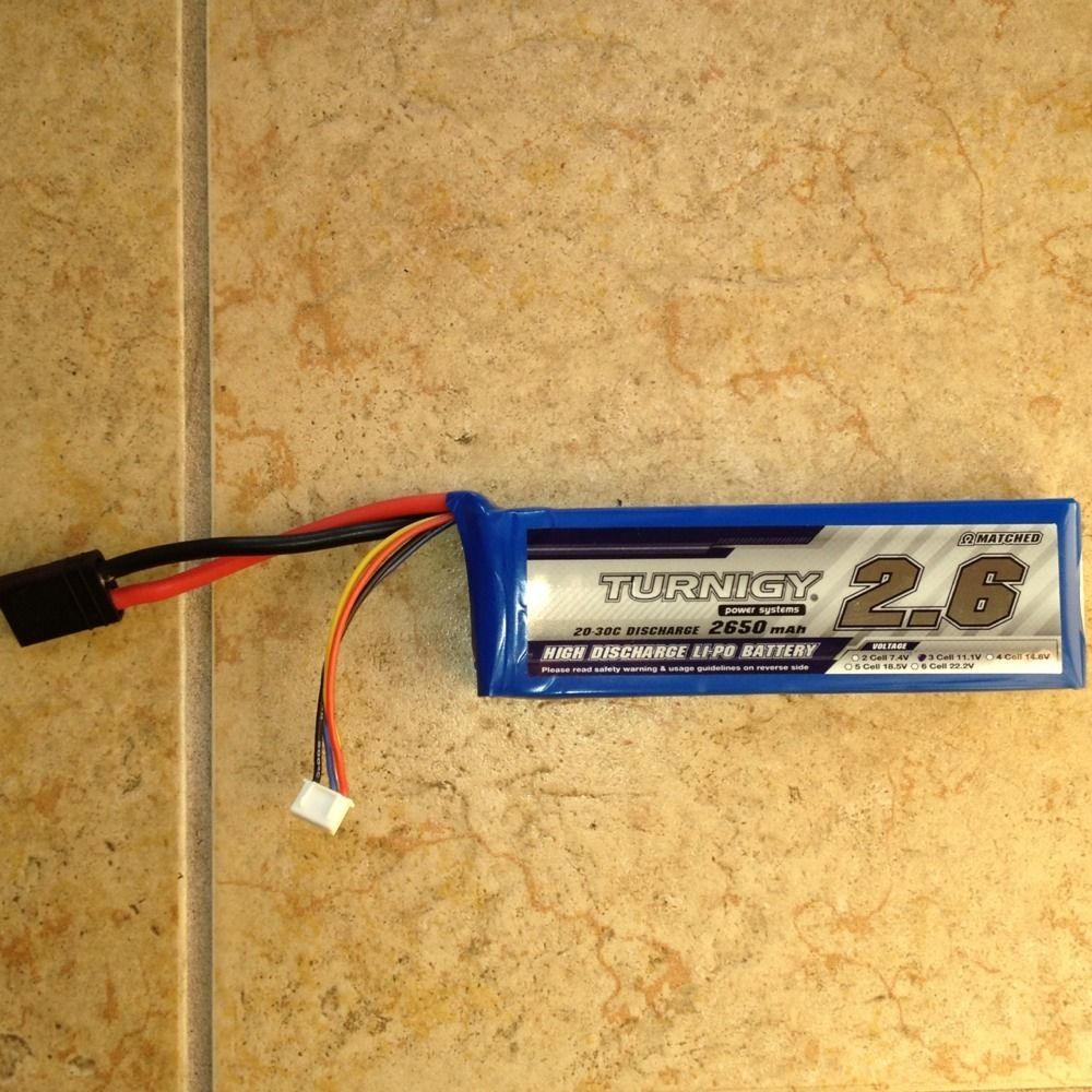 Turnigy 2650 mah 3s 11 1V Lipo Battery 20C Fits Traxxas SparTan 