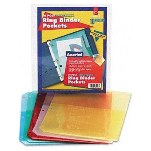 New Ring Binder Poly Pocket 2 Sided Dividers Letter