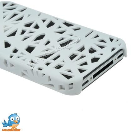 White Birds Nest Hard Protector Case for iPhone 4 4G 4S