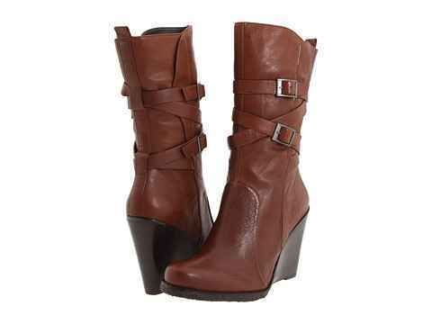 Biviel BV3278 Capri Cognac Wedge Boots US 7 5M 38 $290