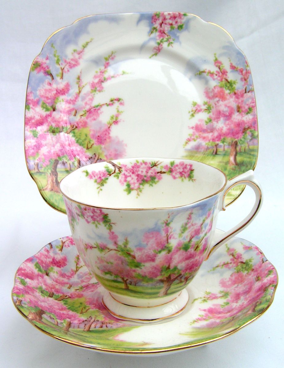 Royal Albert Blossom Time Trio Immaculate Condition