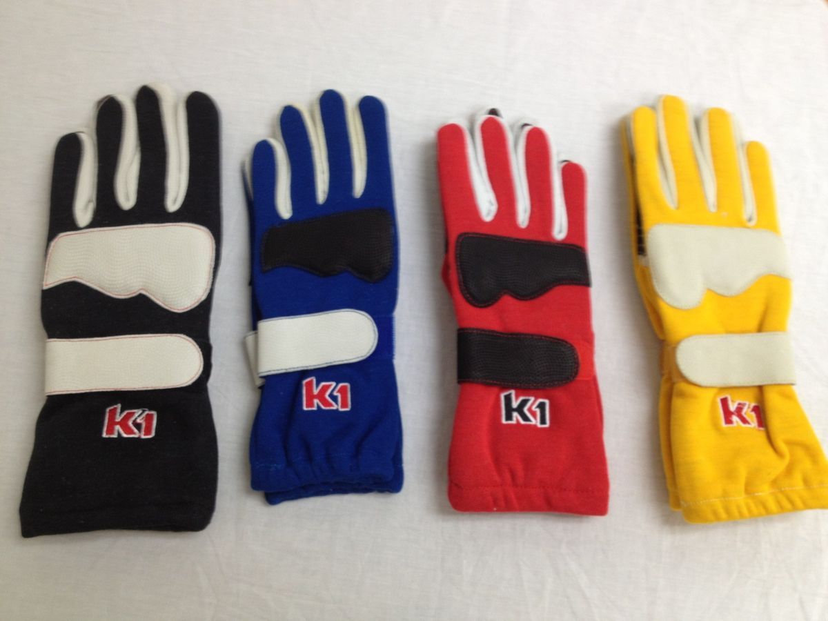 K1 Super Pro Auto Racing Gloves CLEARANCE Blow Out Sale 1 Time OFFER 