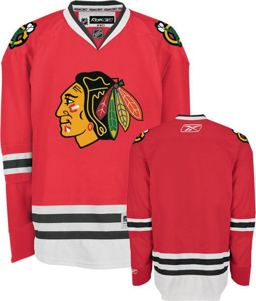 Reebok NHL Chicago Blackhawks Red Premier Jersey Mens L