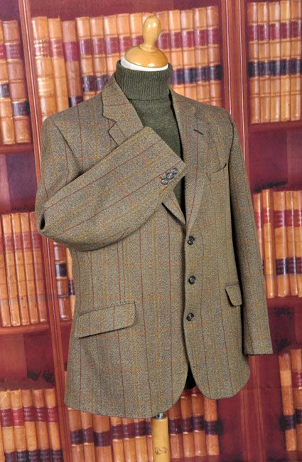 SUPERB BLADEN CHECK TWEED HACKING JACKET 44