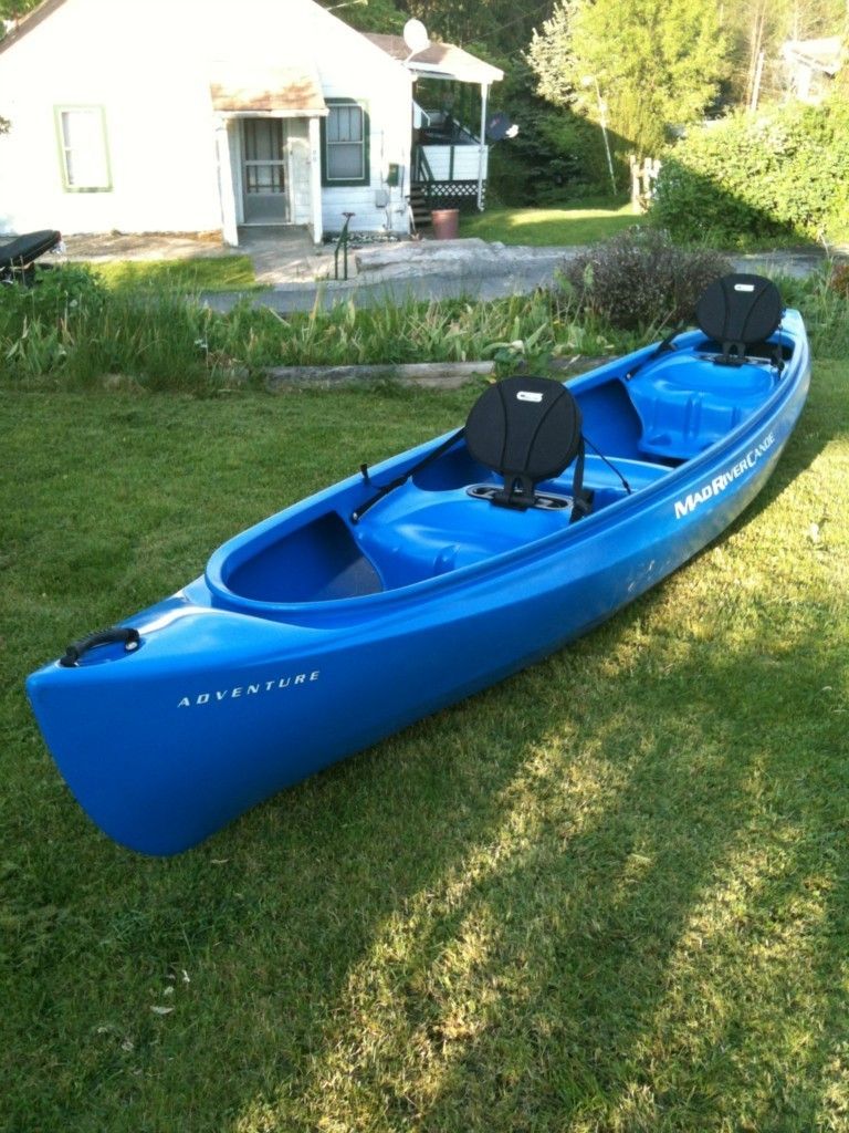 Blue Mad River Canoe