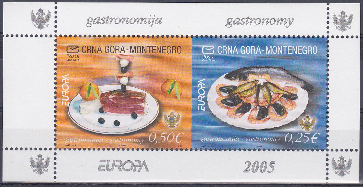 MONTENEGRO 2005 H BLATT 1 MNH POSTFRISCH SUPERBE