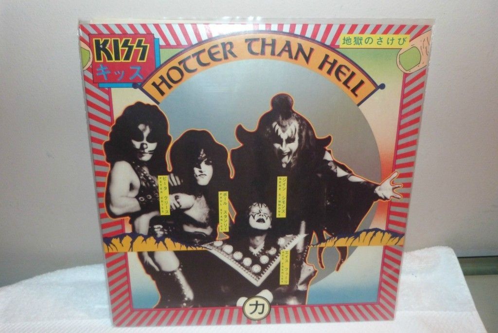 Kiss LP Hotter Than Hell EXTREMLY Nice Blue Label