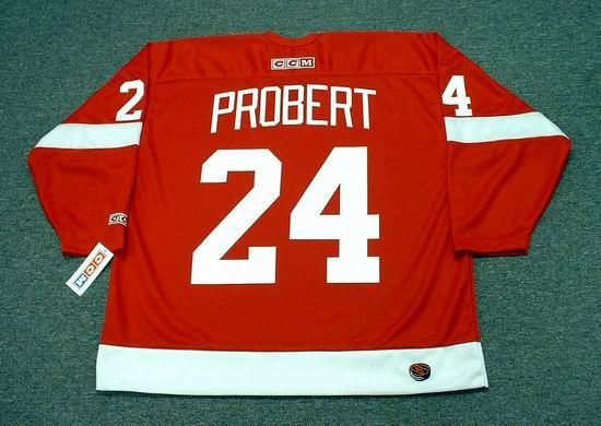 bob probert detroit red wings 1993 throwback jersey xxl