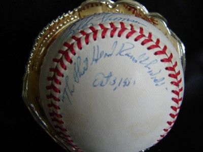 Shot Heard Round the World Autographed NL   RON Baseball Guaranteed 