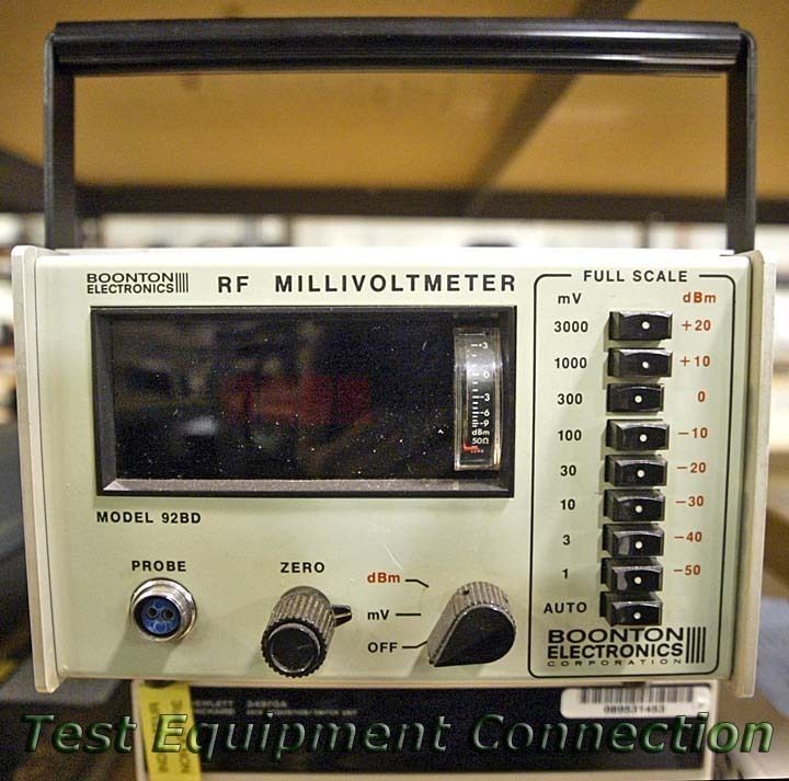  Boonton 92BD RF Millivoltmeter Parts Repair