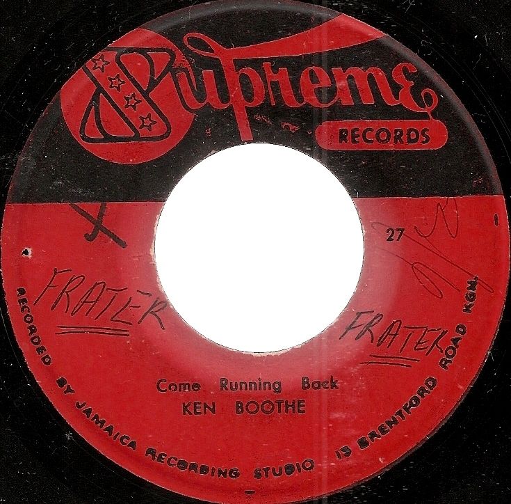 Ken Boothe Come Running Back Listen