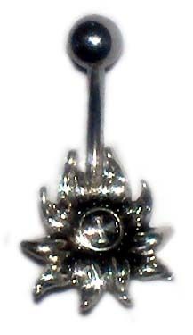 Gothic Flower Cross Belly Navel Ring Body Jewelry New