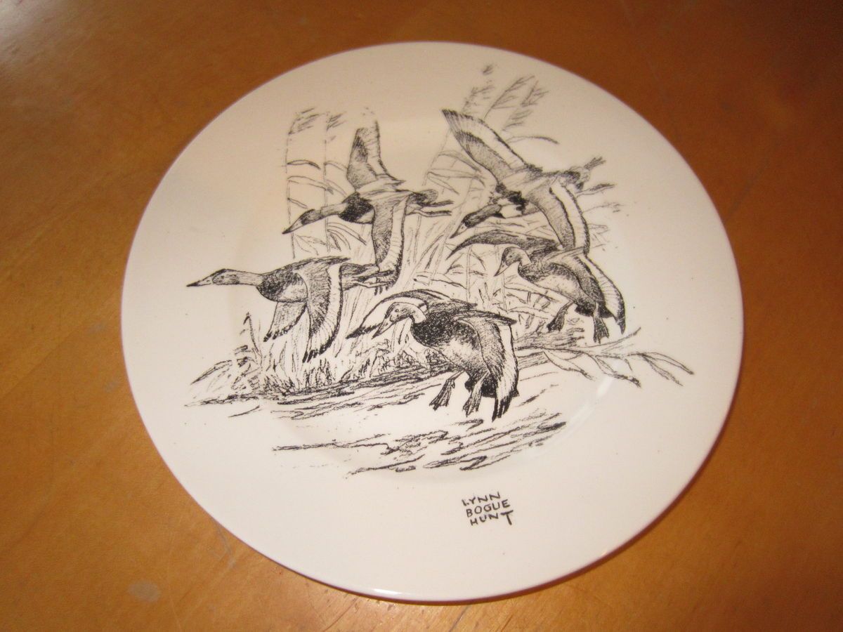 Lynn Bogue Hunt Collectors Plate DUCK GEESE