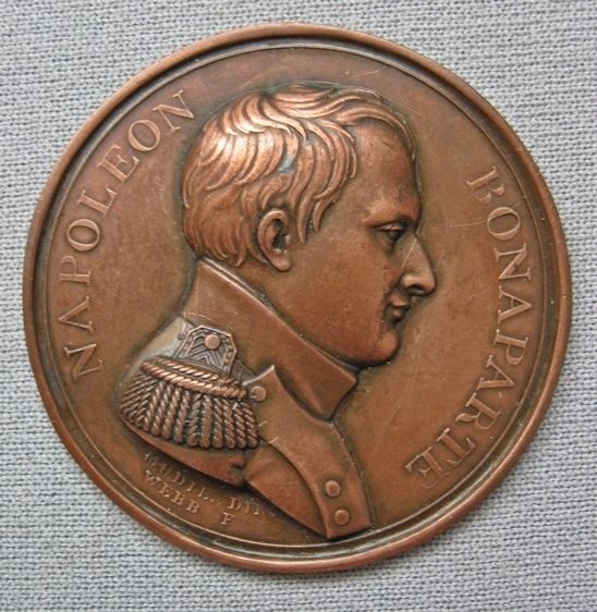 Napoleon Bonaparte Commemorative Medal Medallion Mudie Webb Emporer in 