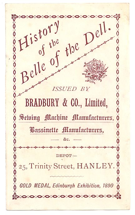 History Belle of The Dell Bradbury Bassinette Pram Advertising Leaflet 