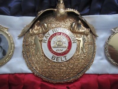   Boxing Outstanding Achievement Fight Belt Sugar Ray Robinson Award LOA