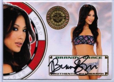 LOT OF 5 BRANDY GRACE & BRANDIE MOSES 2012 BENCHWARMER AUTO SIGNATURE 