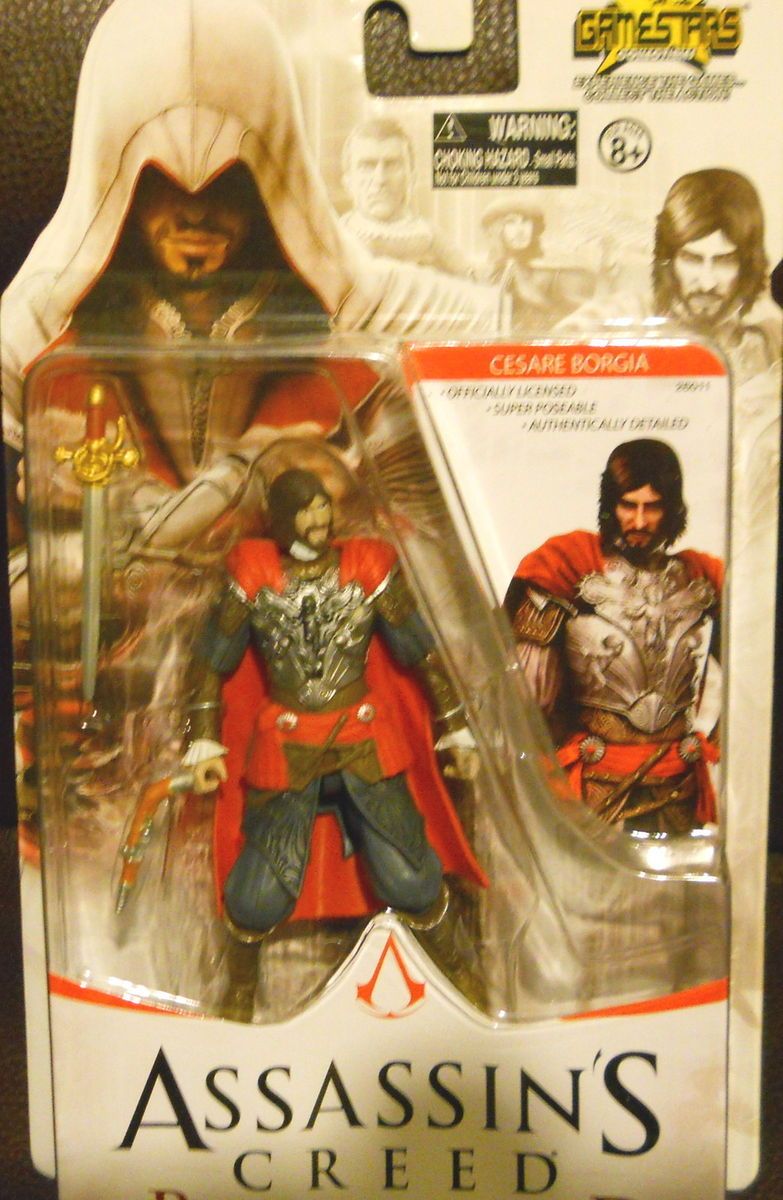    CREED BROTHERHOOD CESARE BORGIA 4 action figure NIP PS3 xbox 360