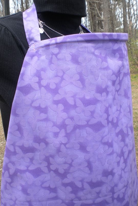 Sweet Pea Nursing Cover ™ Up Hooter Breastfeeding Hider Purple Beige 