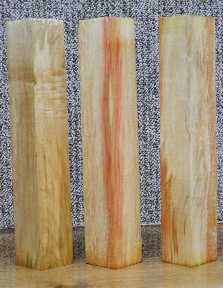   Figure Spalted Red Flame Box Elder Turning Block 9499 3