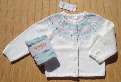 New Gymboree Snowflake Sweater Velour Leggings Set 2T