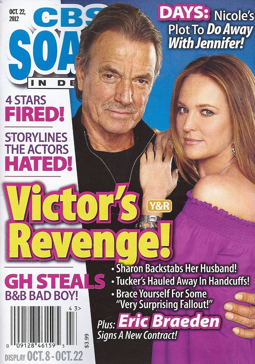 Eric Braeden Sharon Case Ethan Erickson Oct 22 2012 CBS Soaps in Depth 