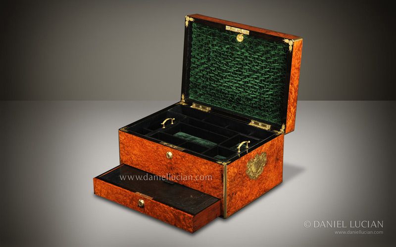   COROMANDEL JEWELLERY JEWELRY BOX WITH BRAMAH LOCK, BY BETJEMANN & SONS