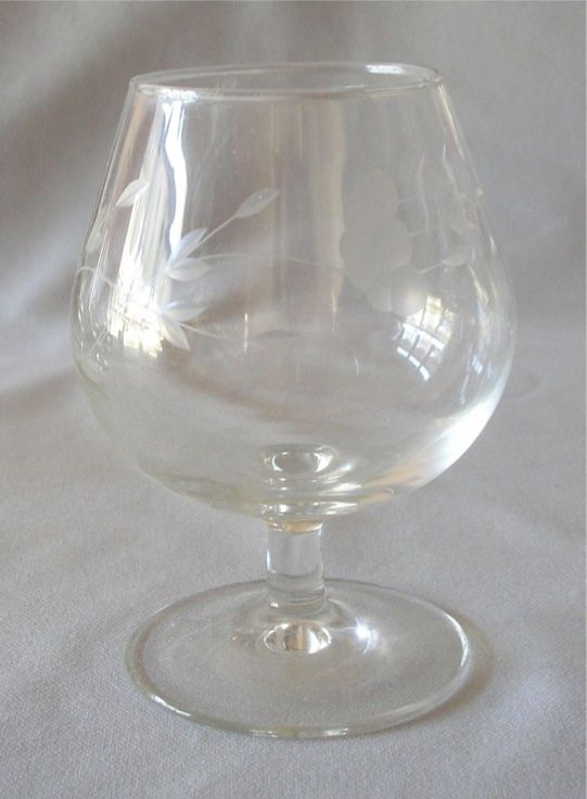 Brandy Snifter Glass Princess House Crystal Heritage