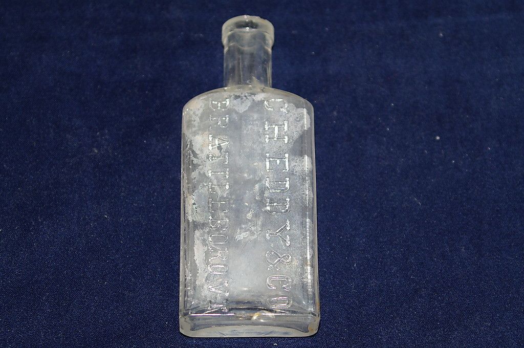 Antique Bottle C H Eddy Co Brattleboro VT Embossed Nice