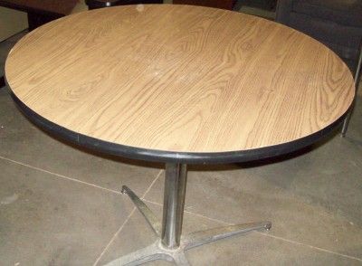 round wood laminate breakroom table 36