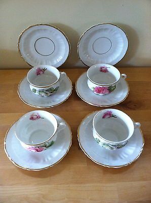 Antique C.T. ALTWASSER Hand Painted Porcelain China Tea Cup Set 